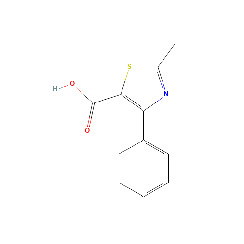 2-methyl-4-phenyl-1,3-thiazole-5-carboxylic acid (CAS: 32002-72-5) - Chemical Structure and Molecular Formula 
