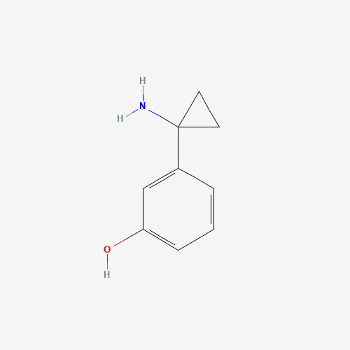 3-(1-aminocyclopropyl)phenol (CAS: 1202057-56-4) - Chemical Structure and Molecular Formula 
