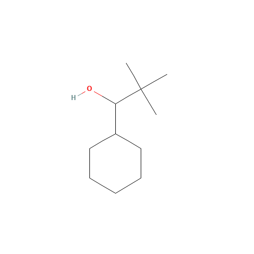 1-cyclohexyl-2,2-dimethylpropan-1-ol (CAS: 62039-14-9) - Chemical Structure and Molecular Formula 