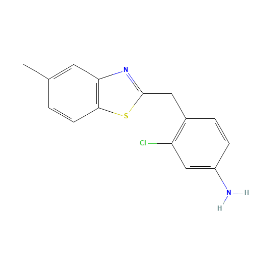 3-chloro-4-[(5-methyl-1,3-benzothiazol-2-yl)methyl]aniline (CAS: 315228-16-1) - Related Chemical Product