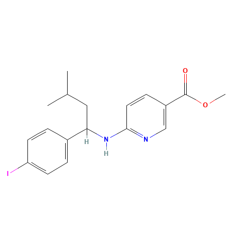 methyl 6-[[1-(4-iodophenyl)-3-methylbutyl]amino]pyridine-3-carboxylate (CAS: 1383798-68-2) - Related Chemical Product