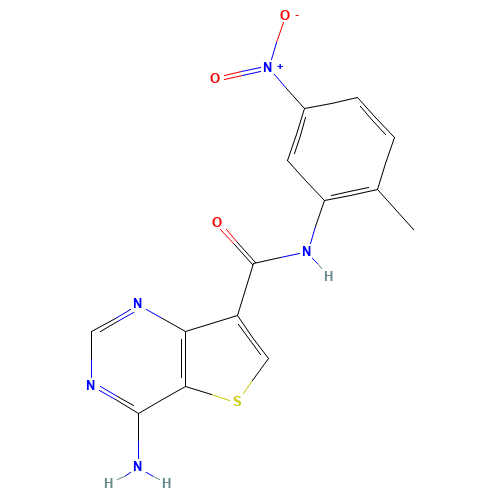 4-amino-N-(2-methyl-5-nitrophenyl)thieno[3,2-d]pyrimidine-7-carboxamide (CAS: 1318129-79-1) - Related Chemical Product