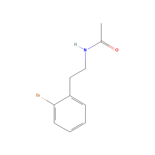 N-[2-(2-bromophenyl)ethyl]acetamide (CAS: 74315-08-5) - Chemical Structure and Molecular Formula 