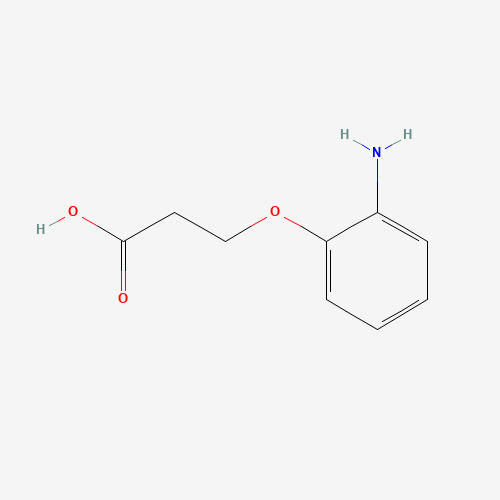 3-(2-aminophenoxy)propanoic acid (CAS: 6303-99-7) - Chemical Structure and Molecular Formula 