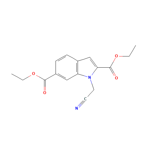 diethyl 1-(cyanomethyl)indole-2,6-dicarboxylate (CAS: 916454-18-7) - Related Chemical Product