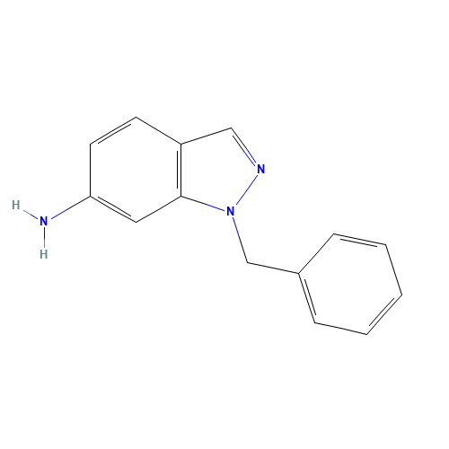 1-benzylindazol-6-amine (CAS: 51336-56-2) - Chemical Structure and Molecular Formula 