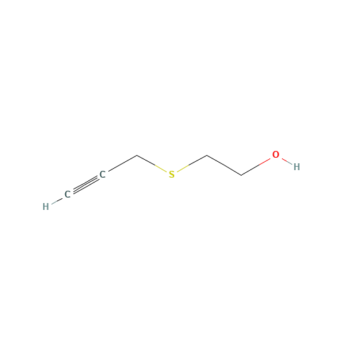 2-prop-2-ynylsulfanylethanol (CAS: 5309-77-3) - Chemical Structure and Molecular Formula 