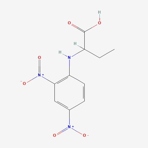 2-(2,4-dinitroanilino)butanoic acid (CAS: 31356-29-3) - Chemical Structure and Molecular Formula 