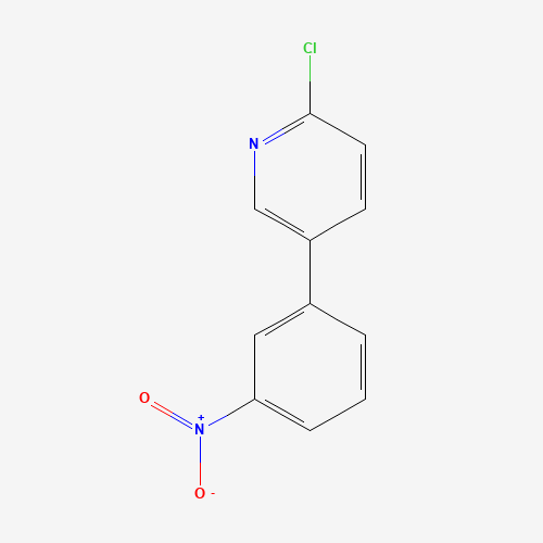 2-chloro-5-(3-nitrophenyl)pyridine (CAS: 163563-09-5) - Chemical Structure and Molecular Formula 