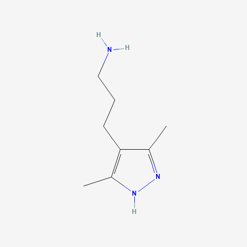 3-(3,5-dimethyl-1H-pyrazol-4-yl)propan-1-amine (CAS: 936940-75-9) - Related Chemical Product