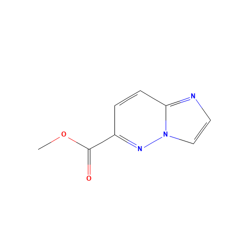 methyl imidazo[1,2-b]pyridazine-6-carboxylate (CAS: 1234616-21-7) - Chemical Structure and Molecular Formula 