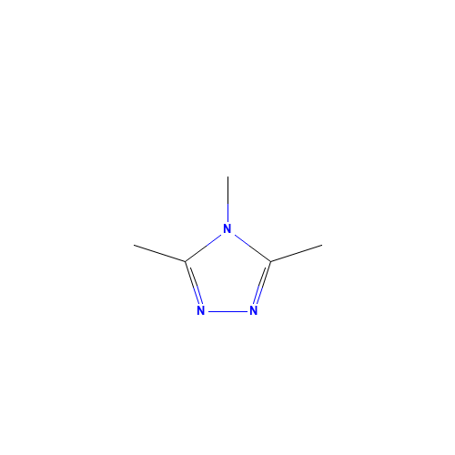 3,4,5-trimethyl-1,2,4-triazole (CAS: 16759-45-8) - Chemical Structure and Molecular Formula 