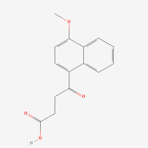 4-(4-methoxynaphthalen-1-yl)-4-oxobutanoic acid (CAS: 3562-99-0) - Chemical Structure and Molecular Formula 