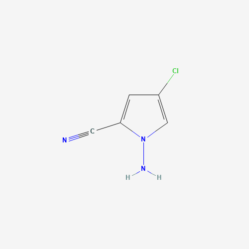 1-amino-4-chloropyrrole-2-carbonitrile (CAS: 939807-79-1) - Chemical Structure and Molecular Formula 