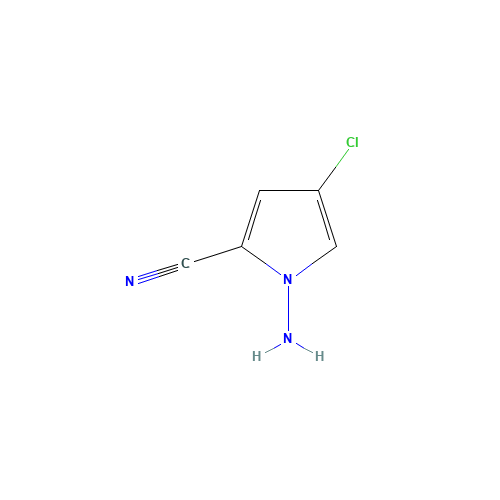 1-amino-4-chloropyrrole-2-carbonitrile (CAS: 939807-79-1) - Chemical Structure and Molecular Formula 
