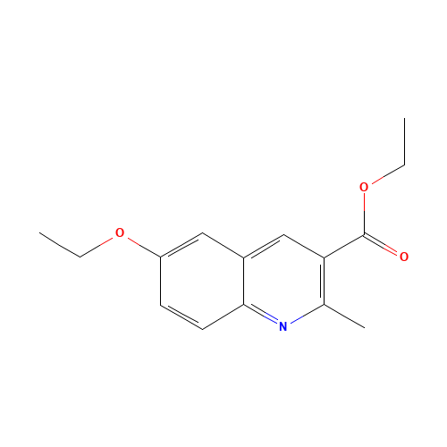 ethyl 6-ethoxy-2-methylquinoline-3-carboxylate (CAS: 948289-68-7) - Chemical Structure and Molecular Formula 