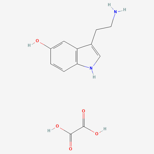 3-(2-aminoethyl)-1H-indol-5-ol;oxalic acid (CAS: 3036-16-6) - Chemical Structure and Molecular Formula 