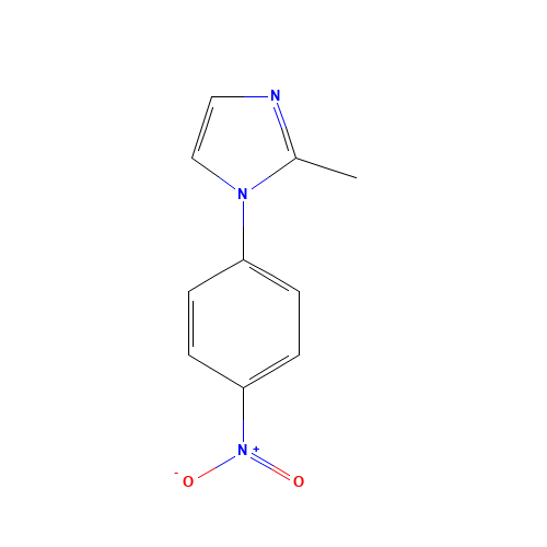 2-methyl-1-(4-nitrophenyl)imidazole (CAS: 73225-15-7) - Chemical Structure and Molecular Formula 