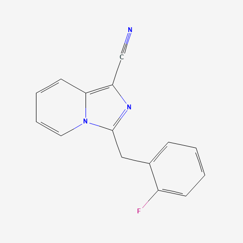 3-[(2-fluorophenyl)methyl]imidazo[1,5-a]pyridine-1-carbonitrile (CAS: 1011528-16-7) - Related Chemical Product
