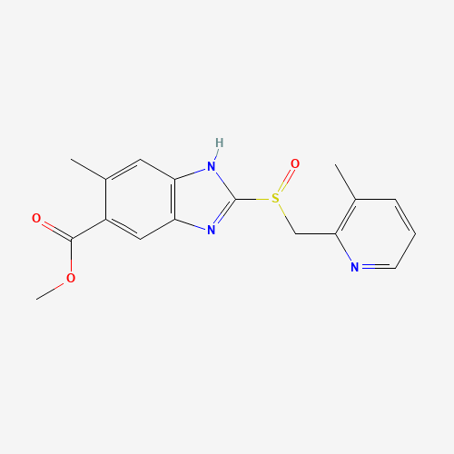 methyl 6-methyl-2-[(3-methylpyridin-2-yl)methylsulfinyl]-1H-benzimidazole-5-carboxylate (CAS: 78090-11-6) - Related Chemical Product
