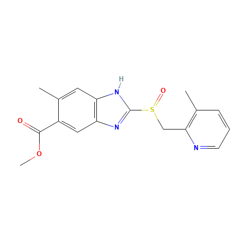 methyl 6-methyl-2-[(3-methylpyridin-2-yl)methylsulfinyl]-1H-benzimidazole-5-carboxylate (CAS: 78090-11-6) - Related Chemical Product