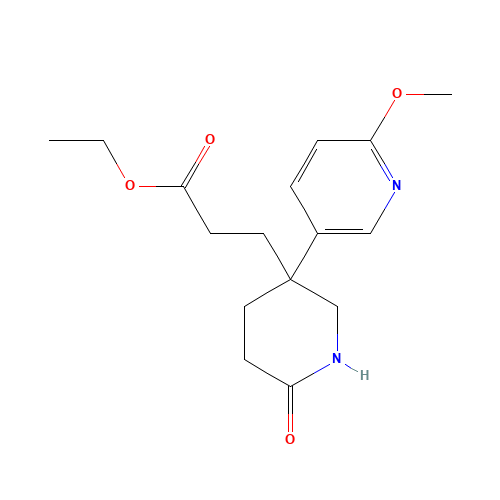 ethyl 3-[3-(6-methoxypyridin-3-yl)-6-oxopiperidin-3-yl]propanoate (CAS: 1046834-17-6) - Related Chemical Product