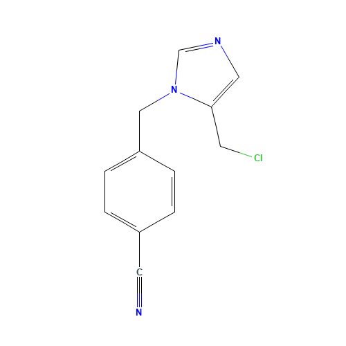 4-[[5-(chloromethyl)imidazol-1-yl]methyl]benzonitrile (CAS: 186202-42-6) - Related Chemical Product