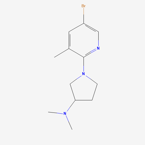 1-(5-bromo-3-methylpyridin-2-yl)-N,N-dimethylpyrrolidin-3-amine (CAS: 1160938-21-5) - Related Chemical Product