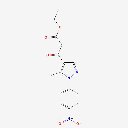ethyl 3-[5-methyl-1-(4-nitrophenyl)pyrazol-4-yl]-3-oxopropanoate (CAS: 1404530-79-5) - Related Chemical Product