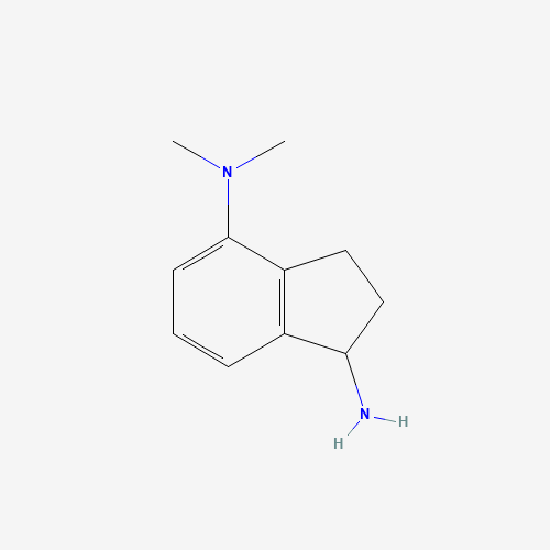 4-N,4-N-dimethyl-2,3-dihydro-1H-indene-1,4-diamine (CAS: 876408-57-0) - Chemical Structure and Molecular Formula 