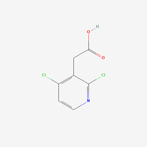 2-(2,4-dichloropyridin-3-yl)acetic acid (CAS: 1173917-28-6) - Chemical Structure and Molecular Formula 