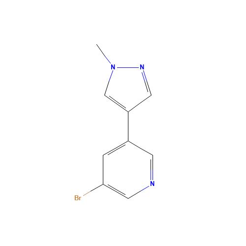 3-bromo-5-(1-methylpyrazol-4-yl)pyridine (CAS: 944718-17-6) - Related Chemical Product