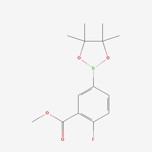 methyl 2-fluoro-5-(4,4,5,5-tetramethyl-1,3,2-dioxaborolan-2-yl)benzoate (CAS: 872459-87-5) - Related Chemical Product