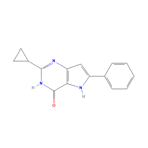 2-cyclopropyl-6-phenyl-1,5-dihydropyrrolo[3,2-d]pyrimidin-4-one (CAS: 237435-34-6) - Related Chemical Product