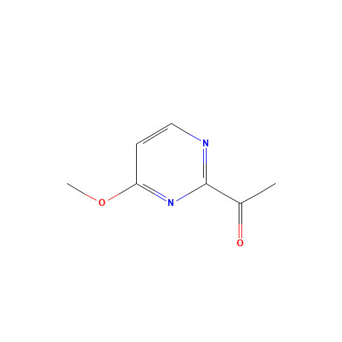 1-(4-methoxypyrimidin-2-yl)ethanone (CAS: 463337-53-3) - Chemical Structure and Molecular Formula 