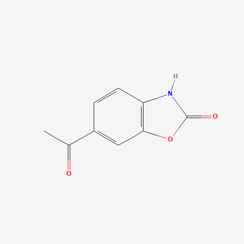 6-acetyl-3H-1,3-benzoxazol-2-one (CAS: 54903-09-2) - Chemical Structure and Molecular Formula 