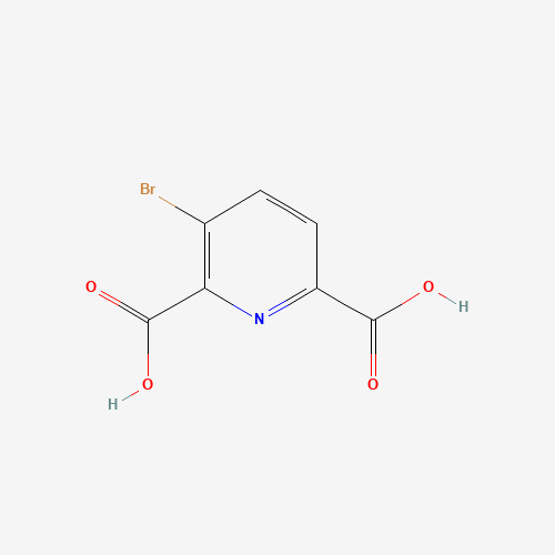 3-bromopyridine-2,6-dicarboxylic acid (CAS: 316808-10-3) - Chemical Structure and Molecular Formula 