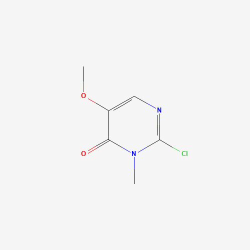 2-chloro-5-methoxy-3-methylpyrimidin-4-one (CAS: 1333240-05-3) - Chemical Structure and Molecular Formula 