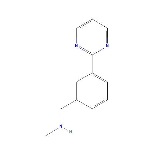 N-methyl-1-(3-pyrimidin-2-ylphenyl)methanamine (CAS: 886851-49-6) - Related Chemical Product