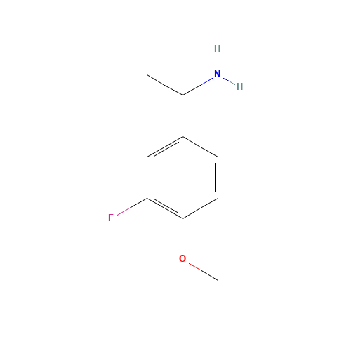 1-(3-fluoro-4-methoxyphenyl)ethanamine (CAS: 105321-49-1) - Related Chemical Product