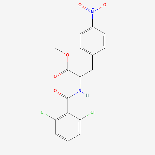 methyl 2-[(2,6-dichlorobenzoyl)amino]-3-(4-nitrophenyl)propanoate (CAS: 623144-14-9) - Related Chemical Product
