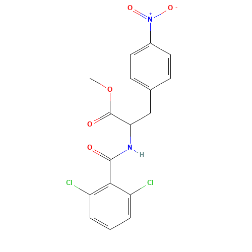 methyl 2-[(2,6-dichlorobenzoyl)amino]-3-(4-nitrophenyl)propanoate (CAS: 623144-14-9) - Related Chemical Product
