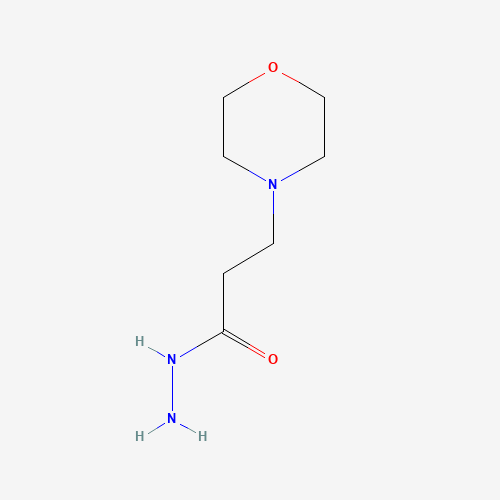 3-morpholin-4-ylpropanehydrazide (CAS: 59737-33-6) - Chemical Structure and Molecular Formula 