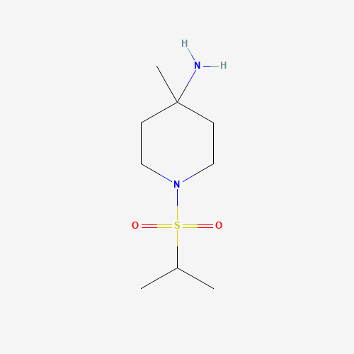 4-methyl-1-propan-2-ylsulfonylpiperidin-4-amine (CAS: 483366-97-8) - Related Chemical Product