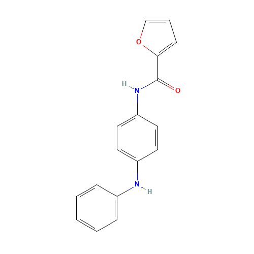 N-(4-anilinophenyl)furan-2-carboxamide (CAS: 349644-66-2) - Chemical Structure and Molecular Formula 