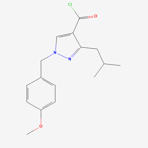 1-[(4-methoxyphenyl)methyl]-3-(2-methylpropyl)pyrazole-4-carbonyl chloride (CAS: 1235313-68-4) - Related Chemical Product