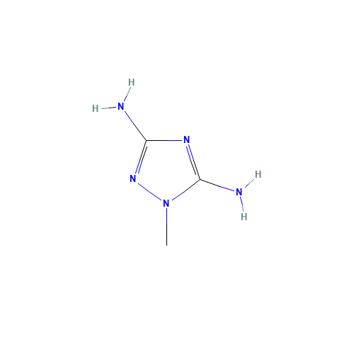 1-methyl-1,2,4-triazole-3,5-diamine (CAS: 25688-67-9) - Chemical Structure and Molecular Formula 