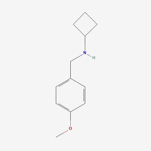 N-[(4-methoxyphenyl)methyl]cyclobutanamine (CAS: 1181382-84-2) - Chemical Structure and Molecular Formula 