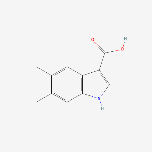 5,6-dimethyl-1H-indole-3-carboxylic acid (CAS: 1360945-45-4) - Chemical Structure and Molecular Formula 