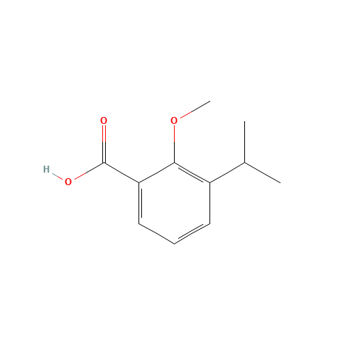 2-methoxy-3-propan-2-ylbenzoic acid (CAS: 73469-52-0) - Chemical Structure and Molecular Formula 